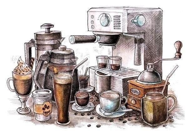 A kávéfőzés kellékei A kávéfőzés kellékei