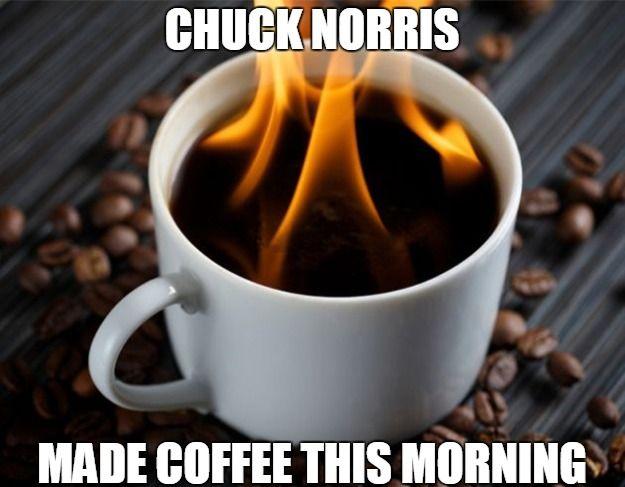 Ma Chuck Norris készített kávét Ma Chuck Norris készített kávét