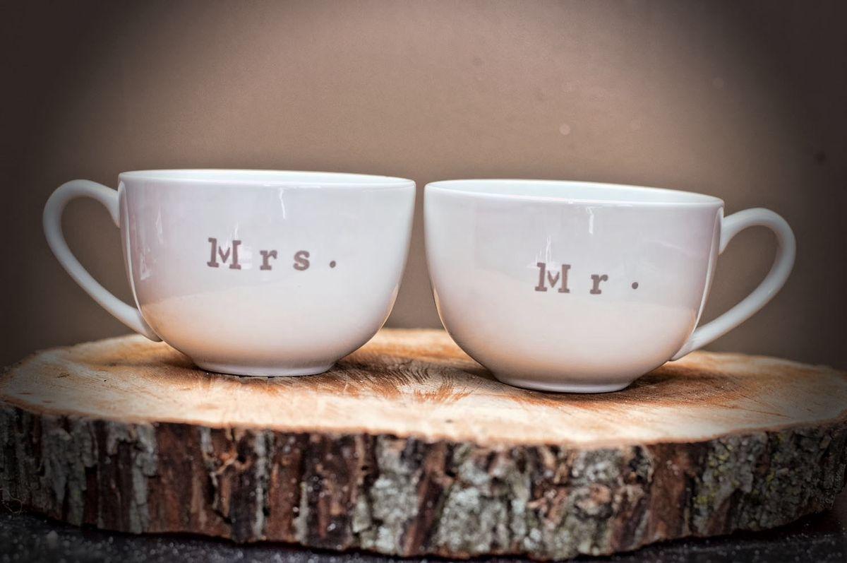 Esküvői kávéscsésze Esküvői kávéscsésze