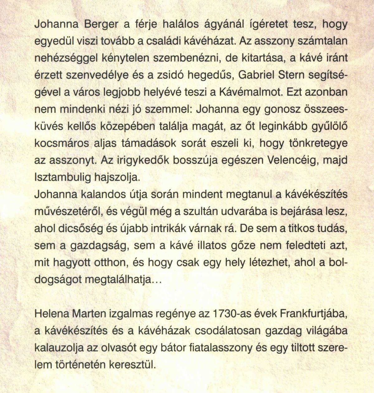 A kávé illata című könyv ajánlója A kávé illata című könyv ajánlója