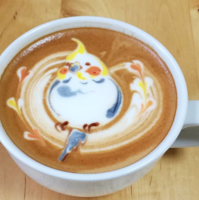 Latte art és a madárkák Latte art és a madárkák