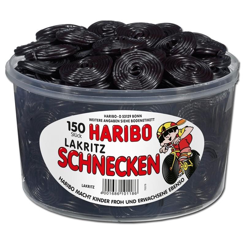 Fekete Haribo Happy Lakritz Schnecken gumicukor Fekete Haribo Happy Lakritz Schnecken gumicukor