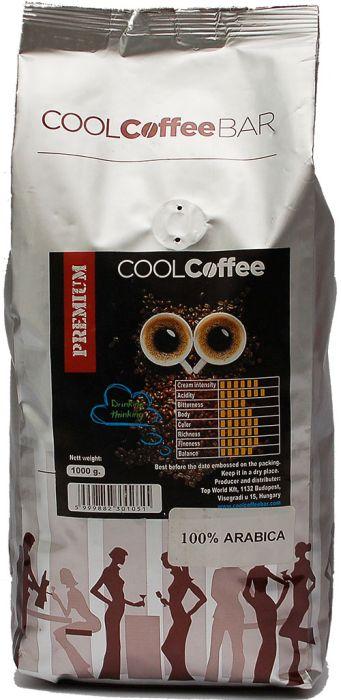 COOLCoffee Premium 100% Arabica szemes kávé (1kg) COOLCoffee Premium 100% Arabica szemes kávé (1kg)