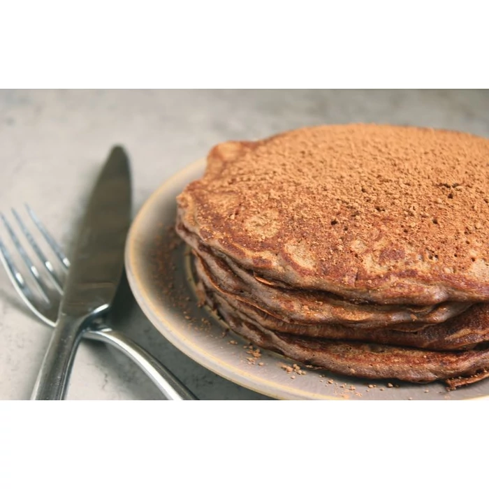 Kávés palacsinta őszibarackrémmel