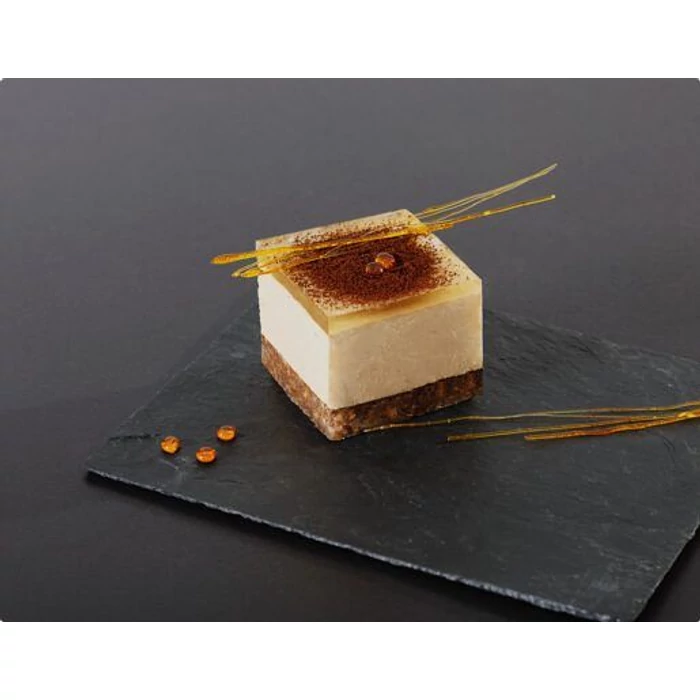 Kávés sajttorta mézes zselével